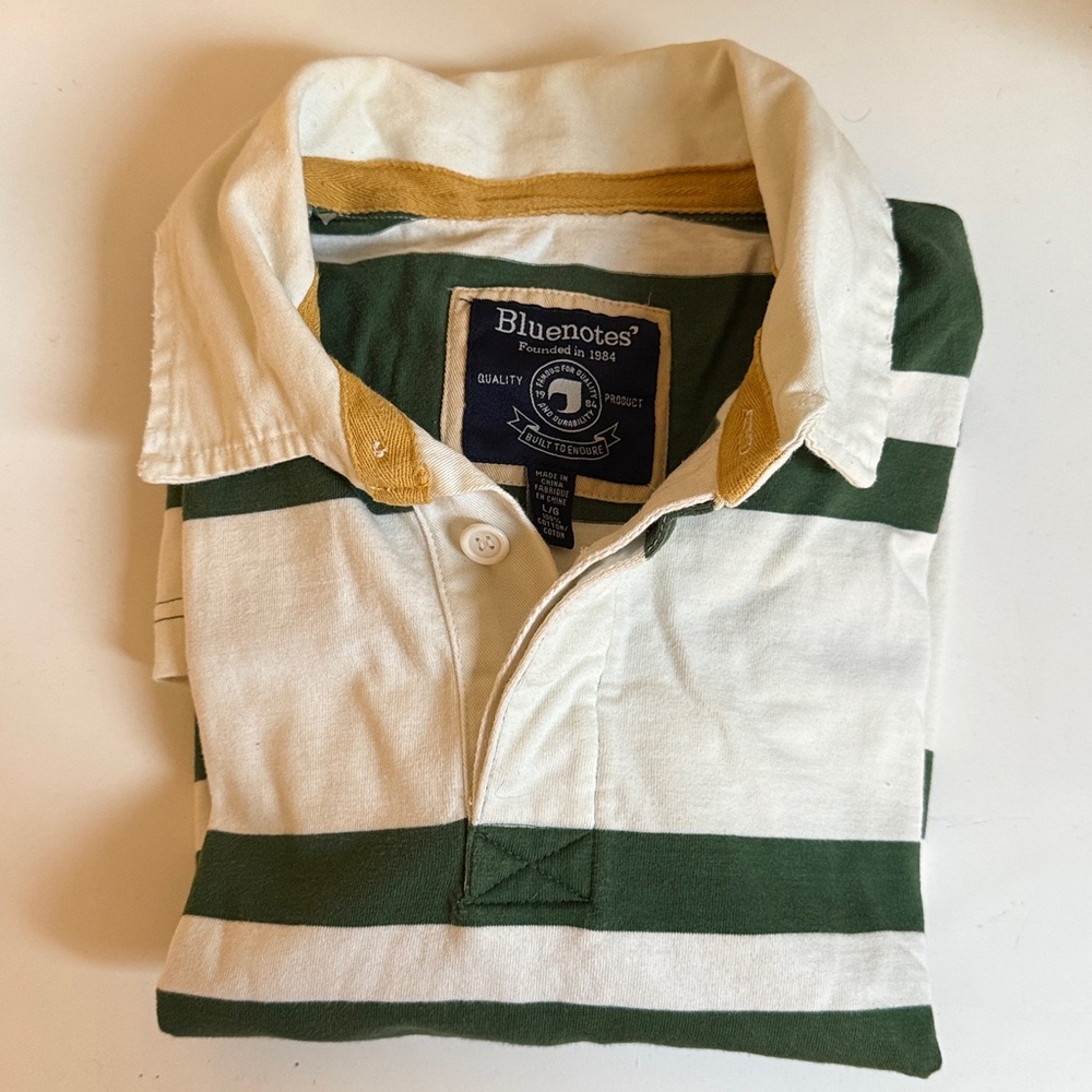 Striped Rugby Polo Shirt